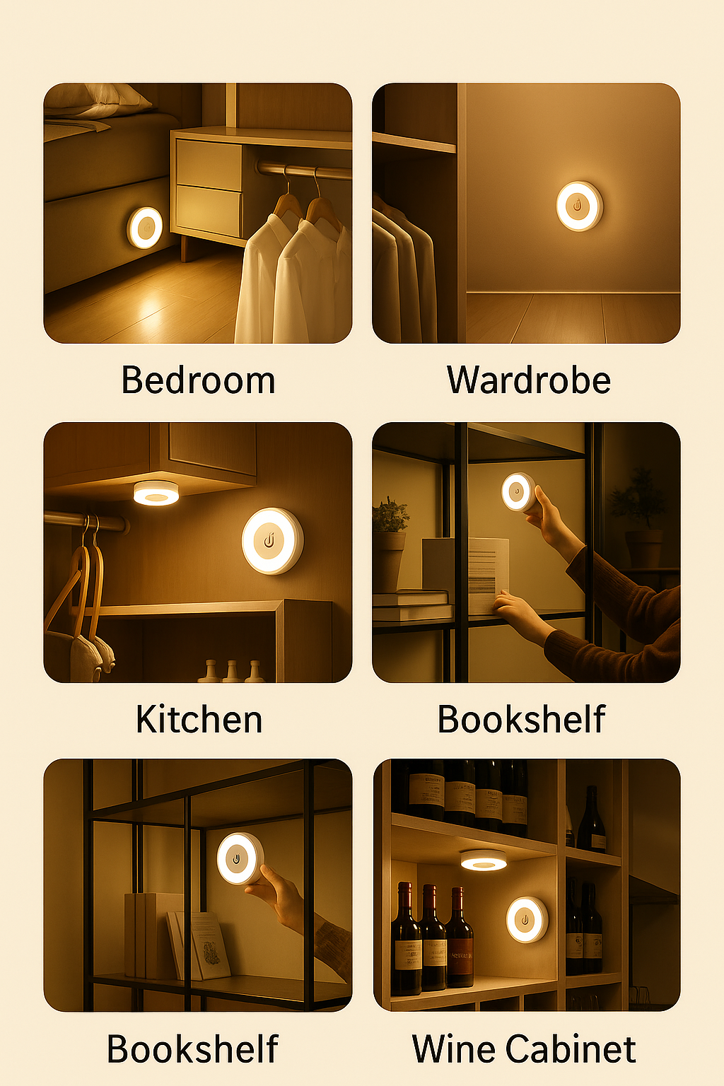 GlowEase™ – Touch-Activated LED Night Light