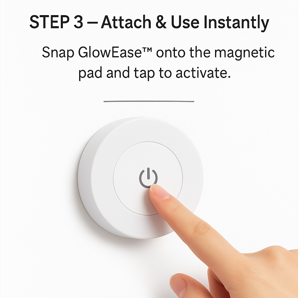 GlowEase™ – Touch-Activated LED Night Light