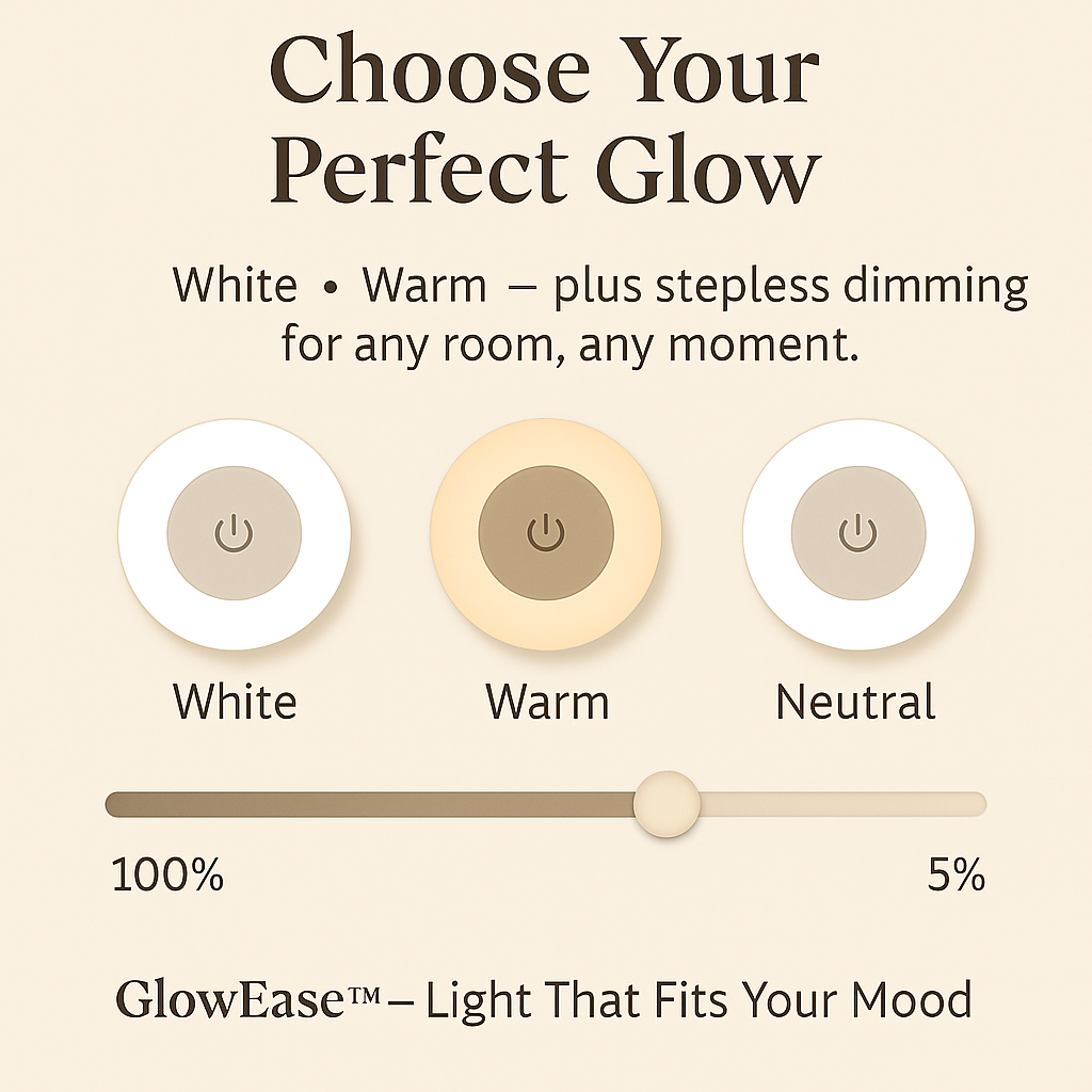 GlowEase™ – Touch-Activated LED Night Light