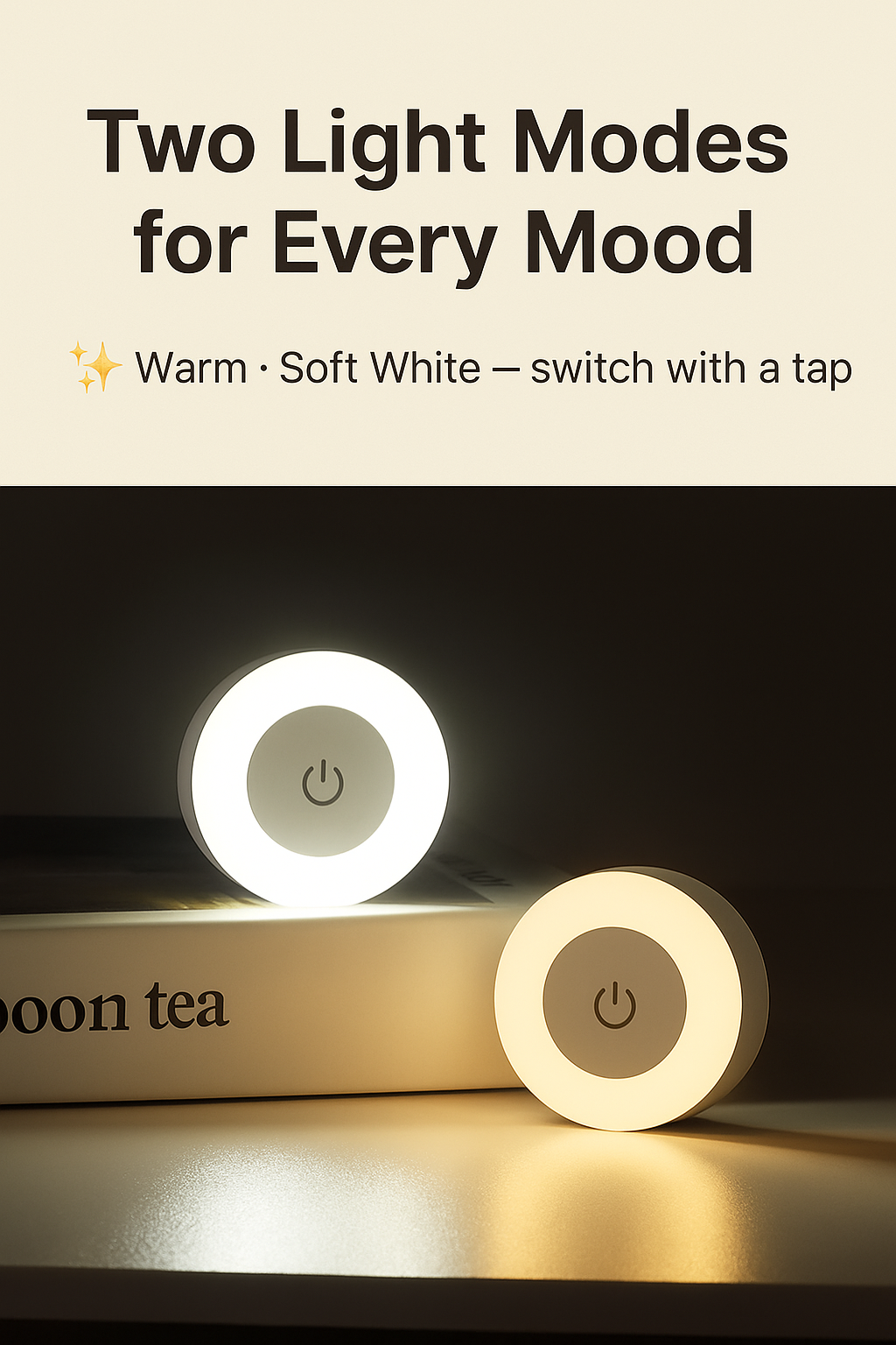 GlowEase™ – Touch-Activated LED Night Light