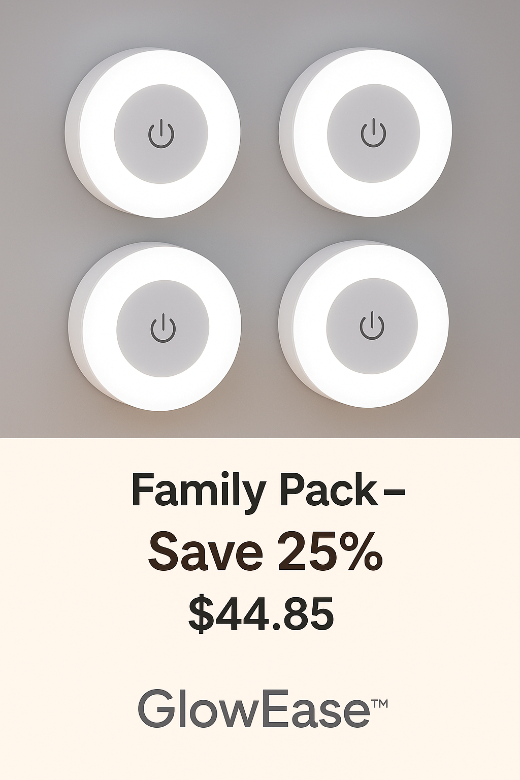 GlowEase™ – Touch-Activated LED Night Light